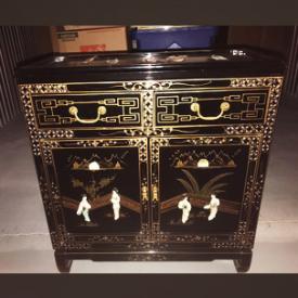 MaxSold Auction: This online auction features Electric Fireplace, Chinese Architecture Chest Drawer, Large Antique Living Room Coffee Table, Sofa, Contents of Storage Unit and much more!